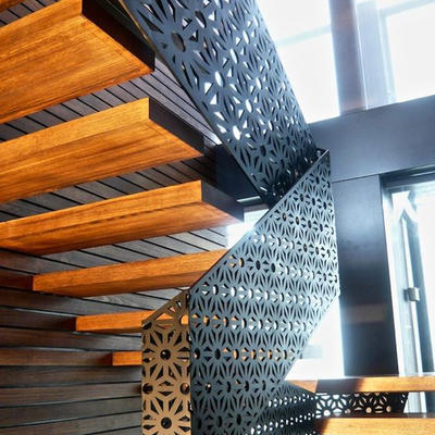 Laser Cut Metal Screen For Handrail Partition