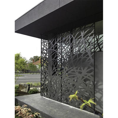 Outdoor Aluminum Partition Wall Decoration Hollow Out Metal Screen
