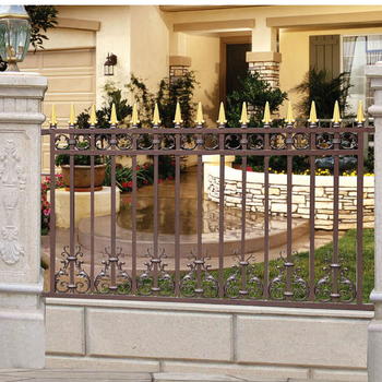 Aluminum Courtyard Customized Solid Metal Garden Fence