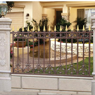 Aluminum Courtyard Customized Solid Metal Garden Fence