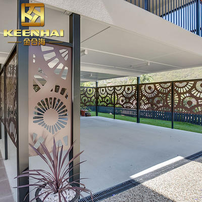 Aluminum Perforated Decorative Outdoor Laser Cut Partition Wall Metal Screen