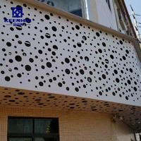 Corrugation Perforated Metal Aluminum Perforated Facade