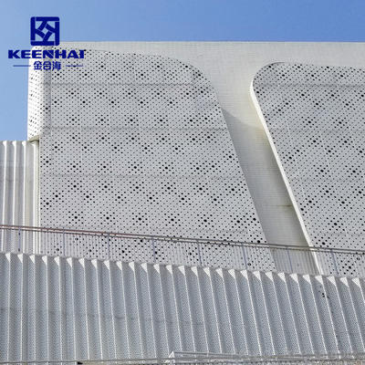 Aluminium Metal Perforated Cladding As Curtain Wall And Decoration