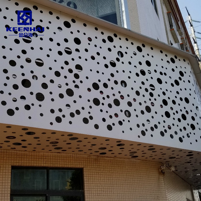Building Facade System Perforated Aluminum Facade Cladding Panels
