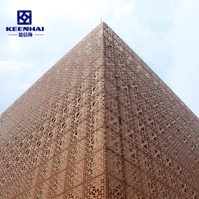 Best Quality Aluminum Wall Cladding Materials Decorative Perforated Metal Panel Factory